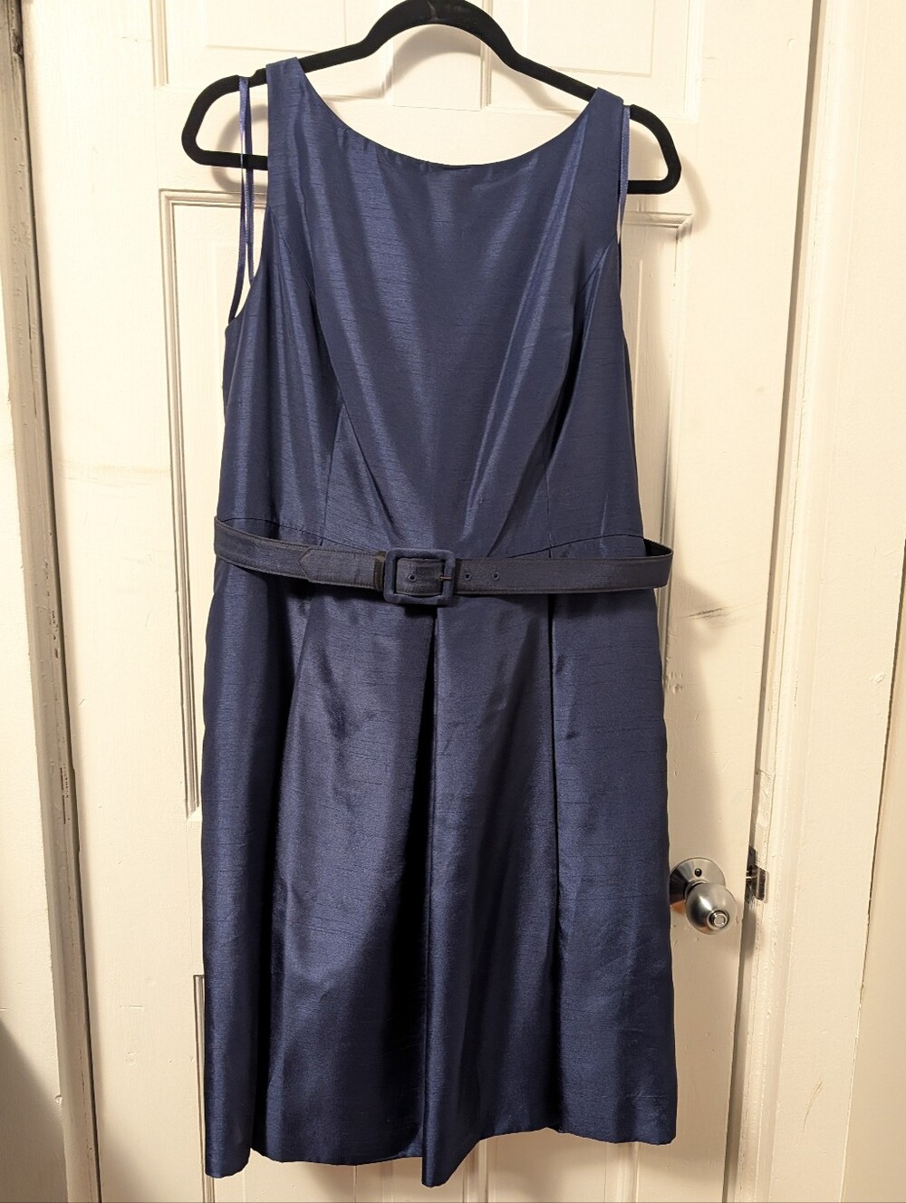Evan Picone Navy Sleeveless Dress